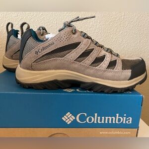 Columbia Women’s Crestwood Hiking Shoes Size 7 Pebble Laggon Color